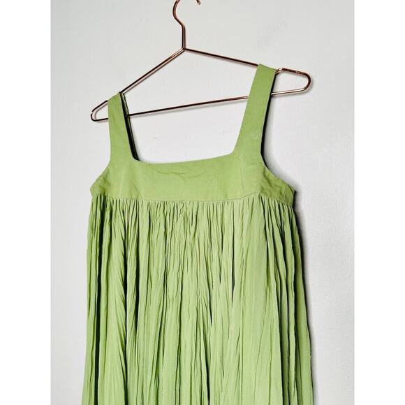 BIBHU MOHAPATRA Green Flowy Empire Maxi Shift Style Sleeveless Dress Size 2 - Picture 13 of 16
